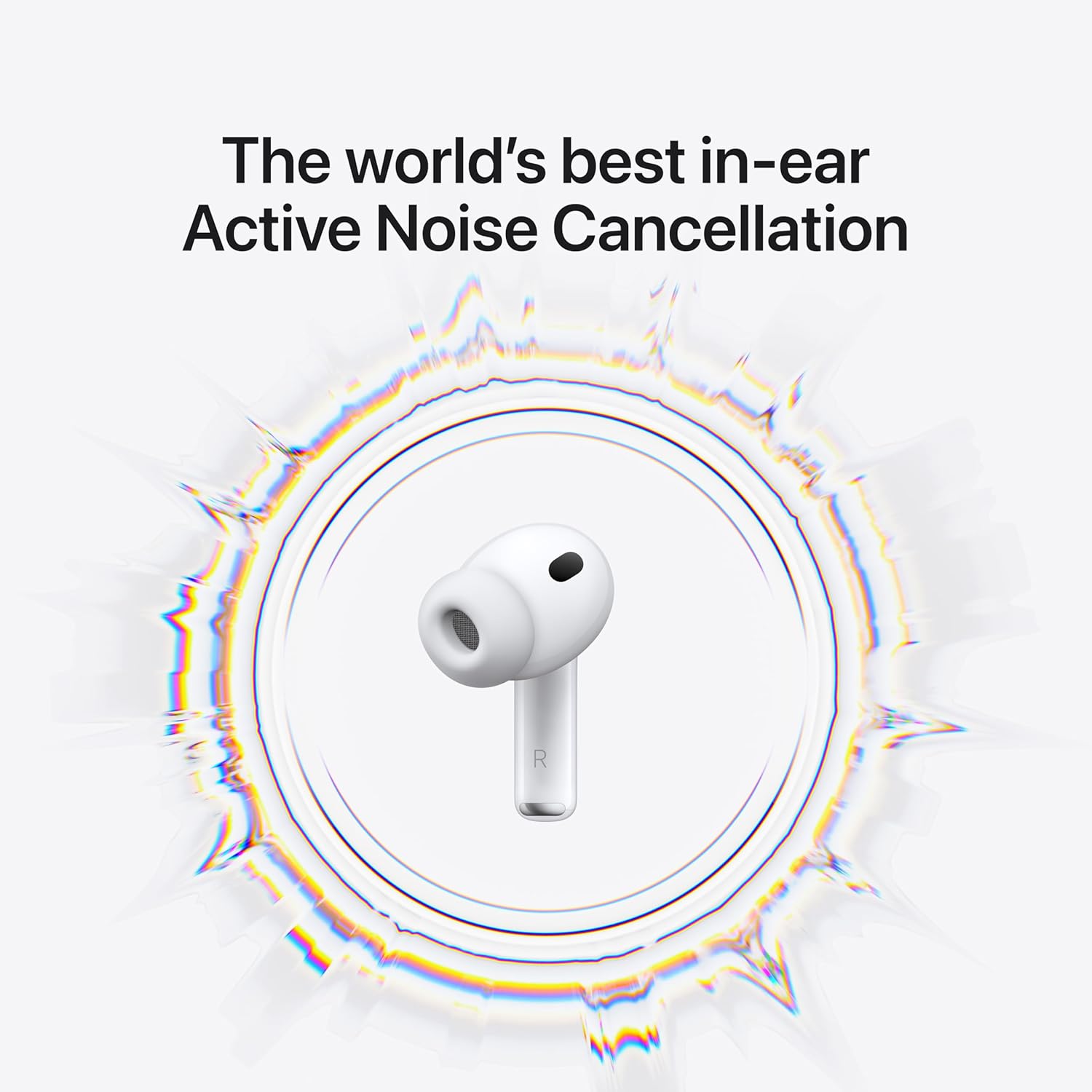 AirPods Pro (3nd generation) with MagSafe Case (USB-C) Bluetooth (White, True Wireless) With One Year Warranty