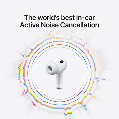 AirPods Pro (3nd generation) with MagSafe Case (USB-C) Bluetooth (White, True Wireless) With One Year Warranty